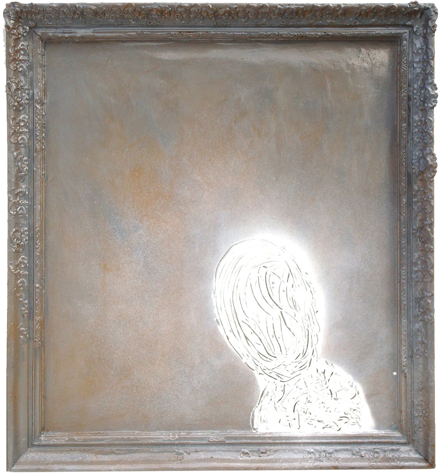 Serie ‘Retrats’, 2000-2008, resina de poliéster, 125 x 116 cm.